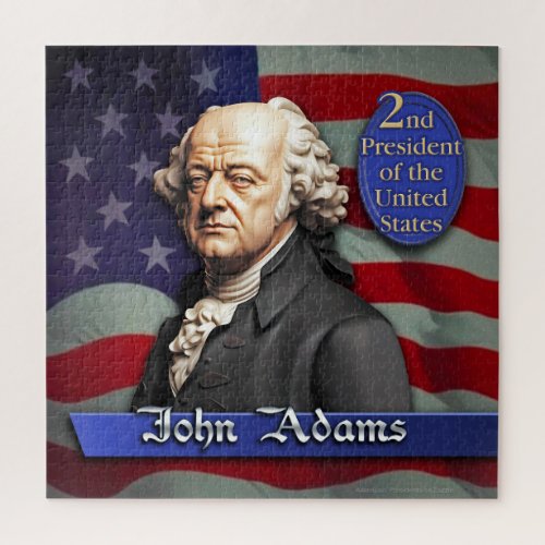 John Adams 2nd President of the United States Jigsaw Puzzle