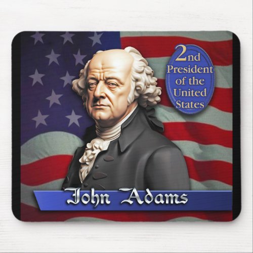 John Adams 2nd President of the United States Mouse Pad