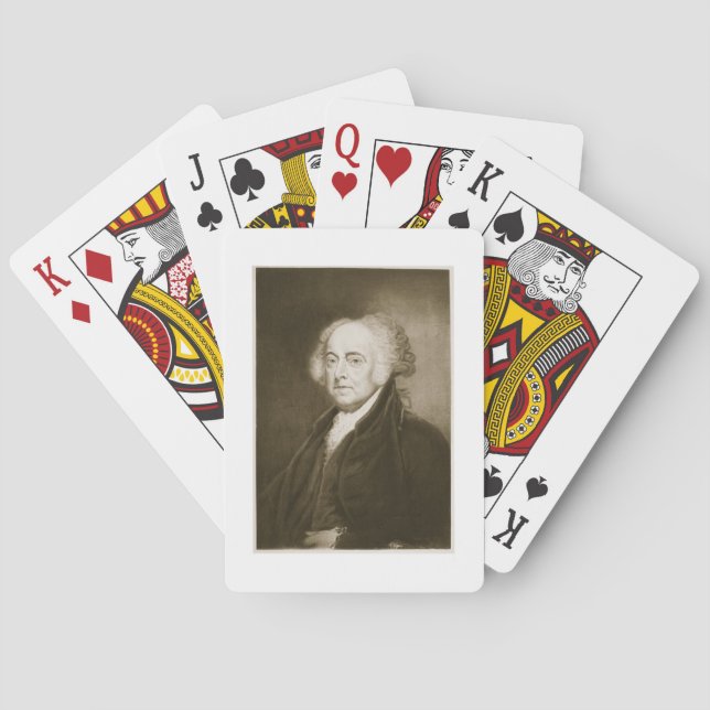 John Adams, 2nd President of the United States of Poker Cards (Back)
