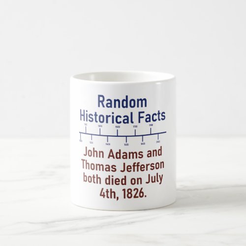John Adams and Thomas Jefferson _ History Fact Coffee Mug
