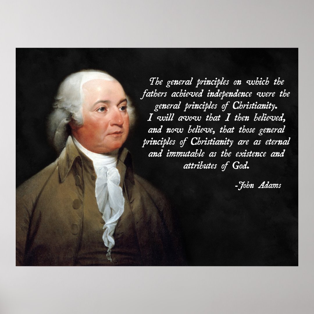 John Adams Christianity Poster | Zazzle