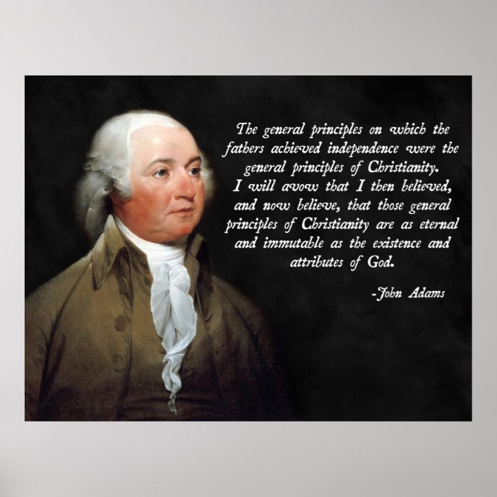 John Adams Christianity Poster | Zazzle.com