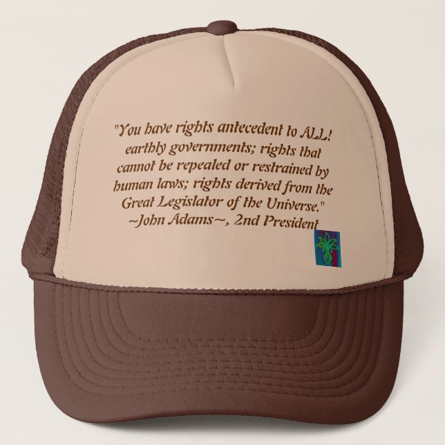 John Adams quote hat (Front)