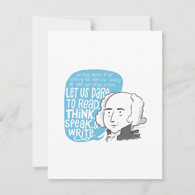 John Adams quote note card (Front)