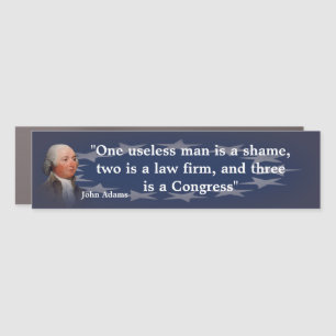 John Adams Quote On Congress Car Magnet