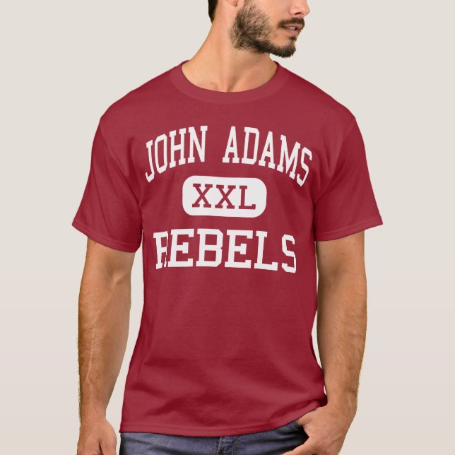 John Adams - Rebels - High School - Cleveland Ohio T-Shirt (Front)