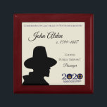 John Alden Mayflower Descendant Keepsake Box<br><div class="desc">Are you a descendant of John Alden? Honor your heritage with this commemorative keepsake box for the 400th anniversary of the Mayflower voyage. John Alden was born in England around 1599. He was a cooper and crew member on the Mayflower. After arriving in America, he signed the Mayflower Compact and...</div>