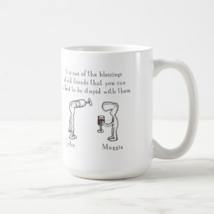 "John and Maggie " Coffee Mug