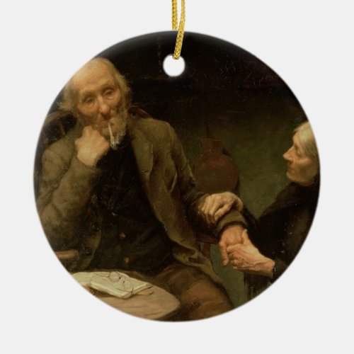 John Anderson My Jo 1894 oil on canvas Ceramic Ornament