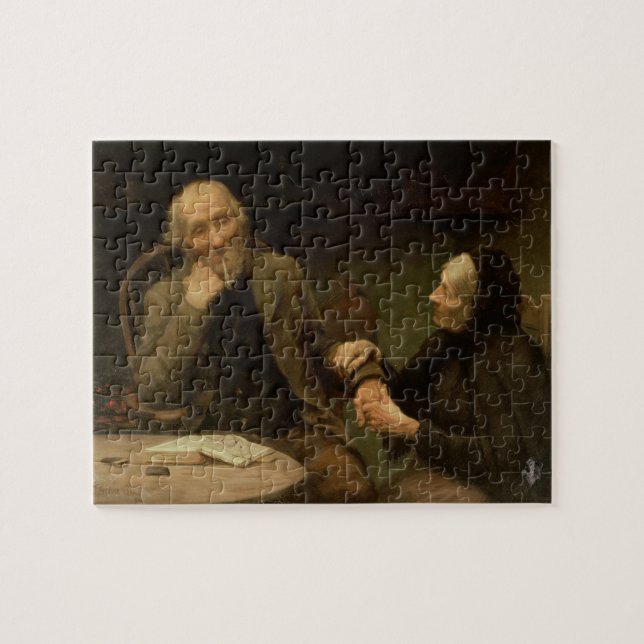 John Anderson, My Jo, 1894 (oil on canvas) Jigsaw Puzzle (Horizontal)