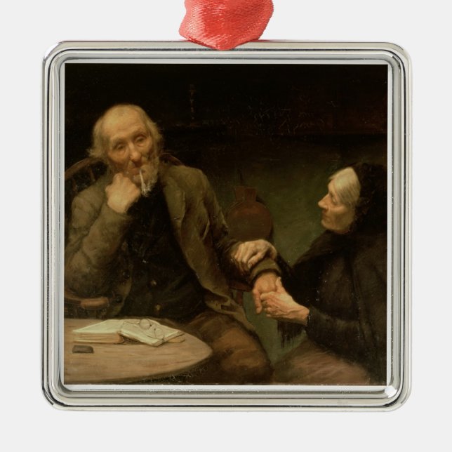John Anderson, My Jo, 1894 (oil on canvas) Metal Ornament (Front)