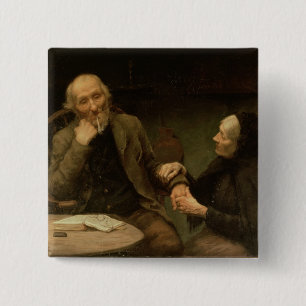 John Anderson, My Jo, 1894 (oil on canvas) Pinback Button