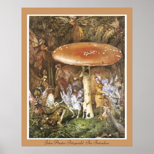 John Anster Fitzgerald  The Intruders Poster (Front)