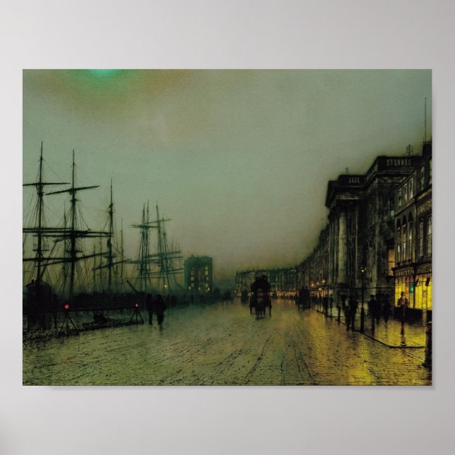 John Atkinson Grimshaw- Canny Glasgow Poster (Front)