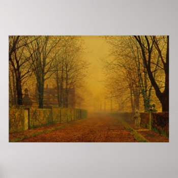 John Atkinson Grimshaw - Evening Glow Poster by Amazing_Posters at Zazzle