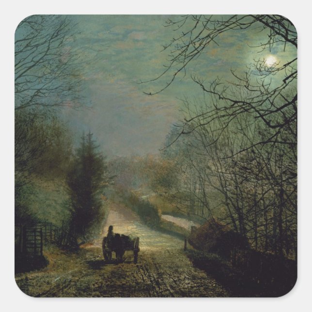 John Atkinson Grimshaw | Forge Valley Square Sticker (Front)