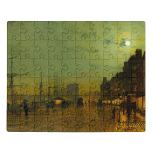 John Atkinson Grimshaw Glasgow Docks Jigsaw Puzzle