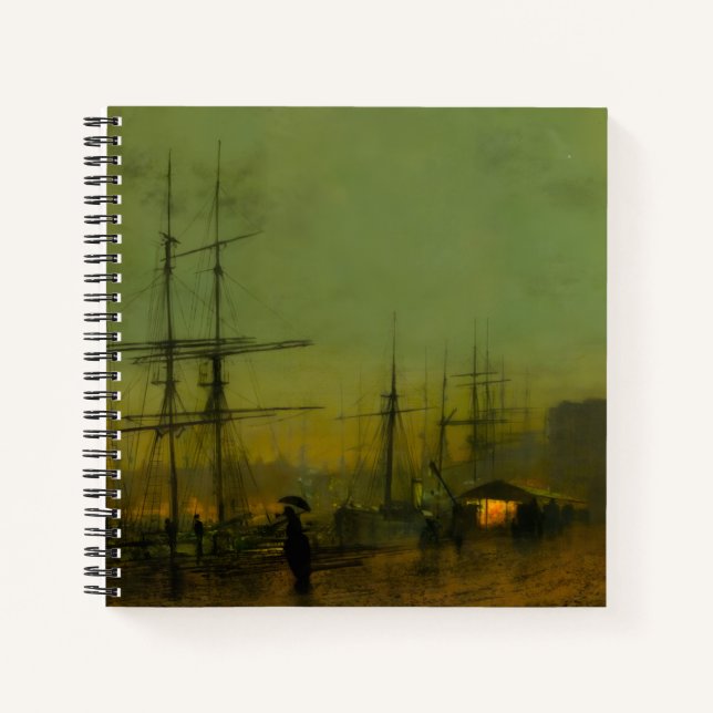 John Atkinson Grimshaw Glasgow Docks Notebook (Front)