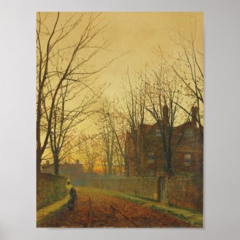 John Atkinson Grimshaw - Late October Poster by Amazing_Posters at Zazzle