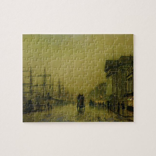 John Atkinson Grimshaw | Liverpool Docks Customs H Jigsaw Puzzle (Horizontal)