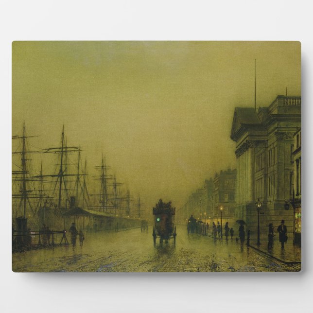 John Atkinson Grimshaw | Liverpool Docks Customs H Plaque (Front)
