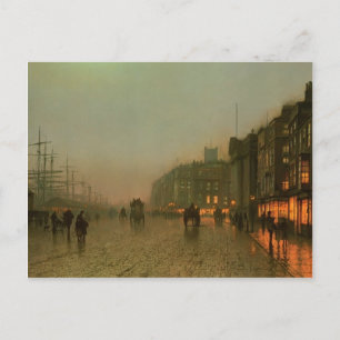 John Atkinson Grimshaw- Liverpool from Wapping Postcard