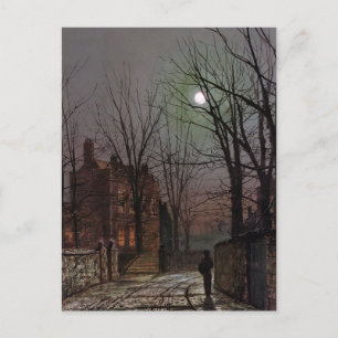 John Atkinson Grimshaw- Moonlight Postcard