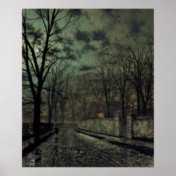 John Atkinson Grimshaw - November Poster by Amazing_Posters at Zazzle