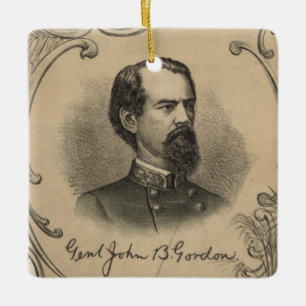 John B. Gordon Ceramic Ornament