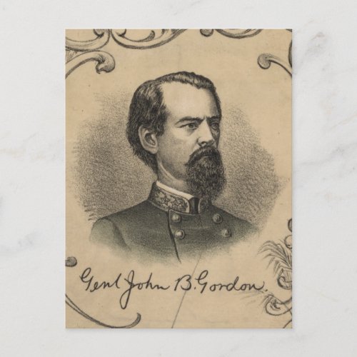 John B Gordon Postcard