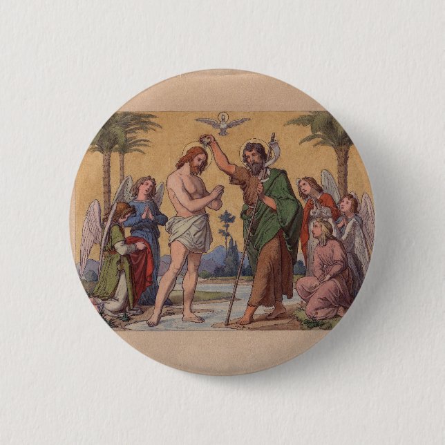 JOHN BAPTIZING JESUS BUTTON (Front)