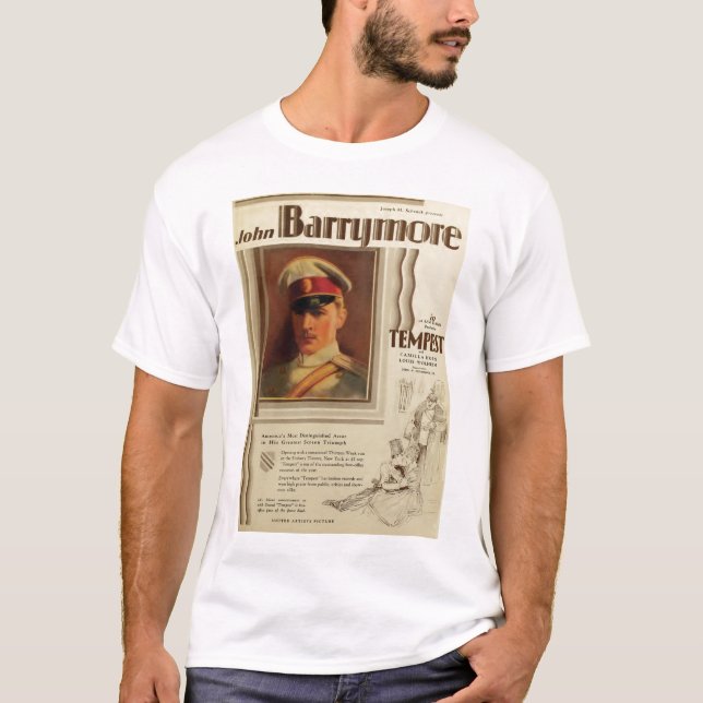 John Barrymore 1928 movie poster T-shirt (Front)