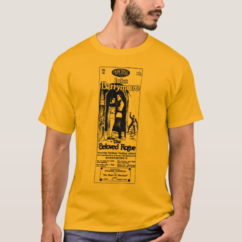 John Barrymore Beloved Rogue 1927 T_Shirt