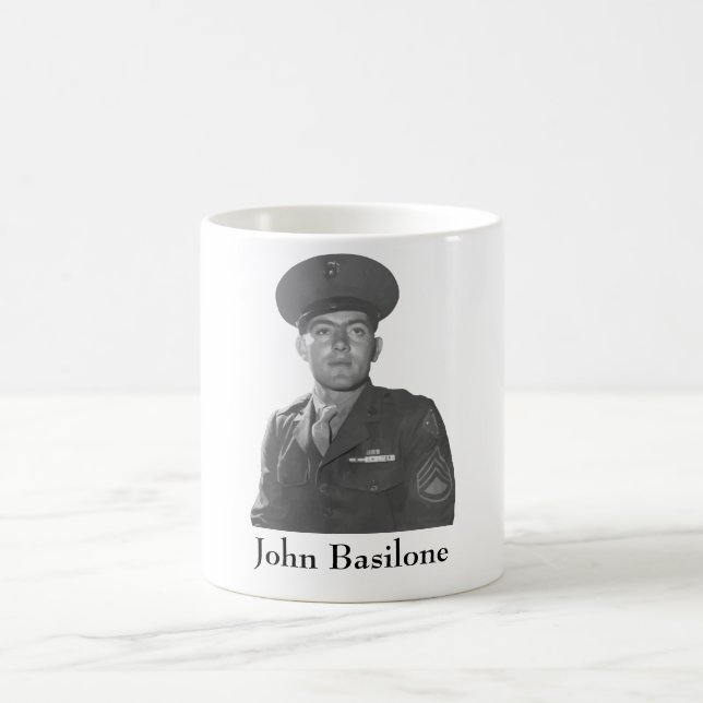 John Basilone -- Medal of Honor Recipient Coffee Mug (Center)