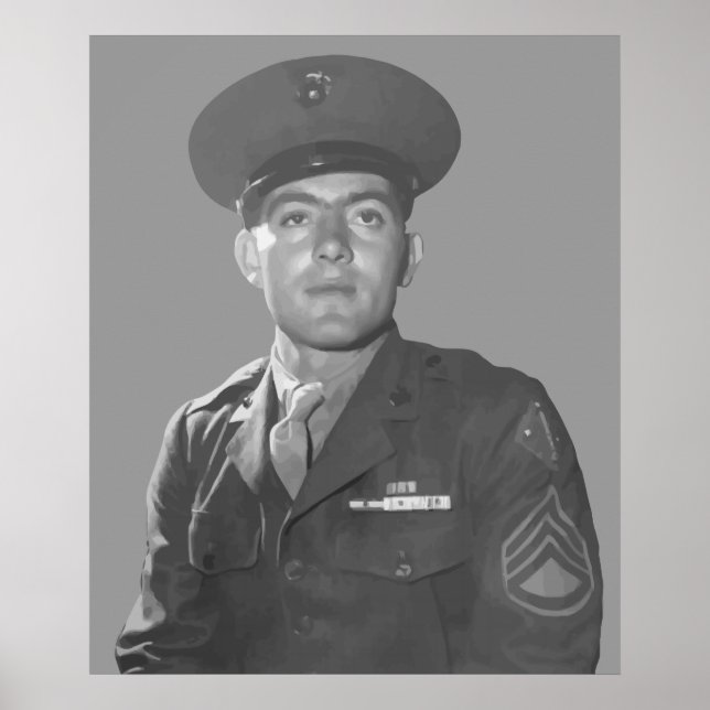 John Basilone -- Medal of Honor Recipient Poster (Front)