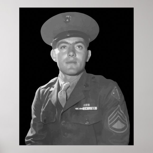 John Basilone -- Medal of Honor Recipient Poster (Front)