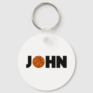 John Basketball Keychain