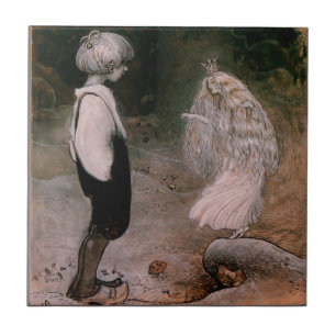 John Bauer A Moment Changed By A Little Fairy Ceramic Tile