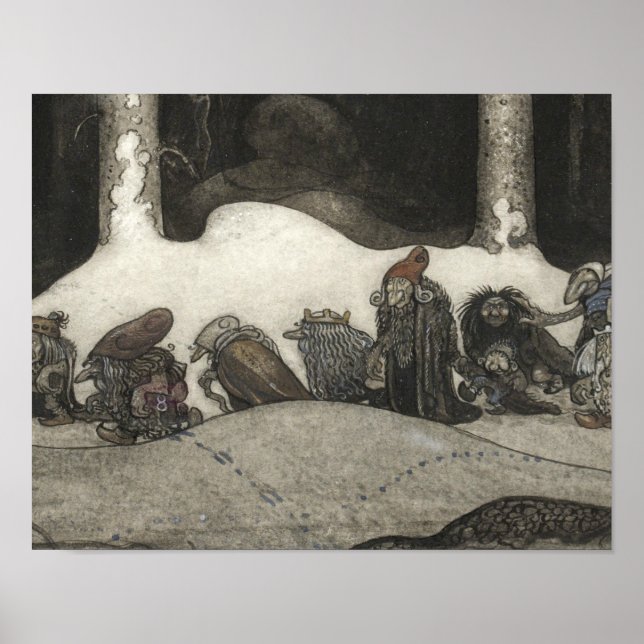 John Bauer - In the Christmas Night Poster (Front)