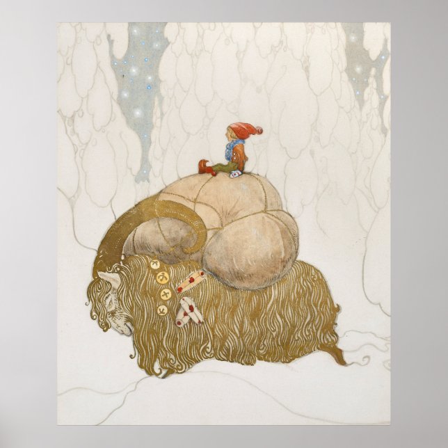 John Bauer - Julbocken Poster (Front)