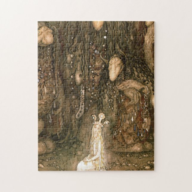 John Bauer - Look At Them Troll Mother Said Look Jigsaw Puzzle (Vertical)