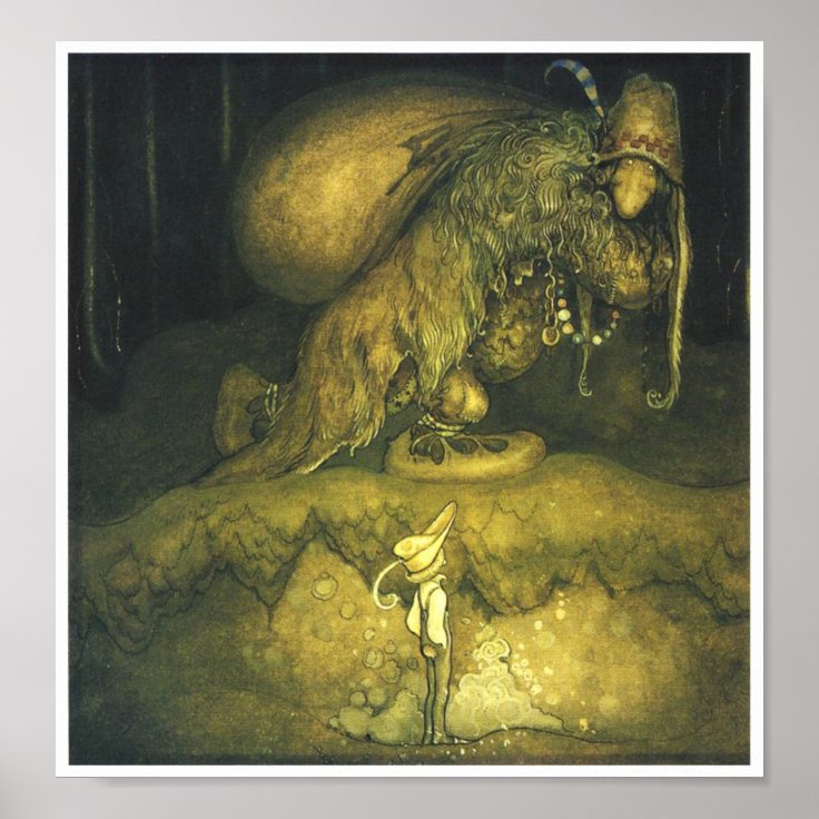 John Bauer Old Man Troll Poster | Zazzle