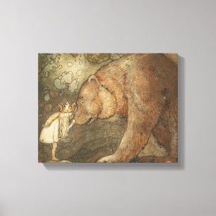 John Bauer - Poor Little Basse Canvas Print