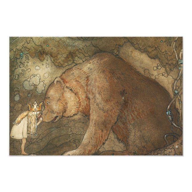 John Bauer - Poor Little Basse Photo Print (Front)