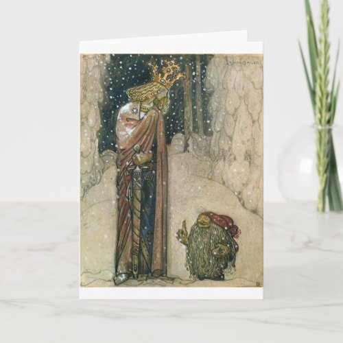 John Bauer _ Princess and Troll Holiday Card