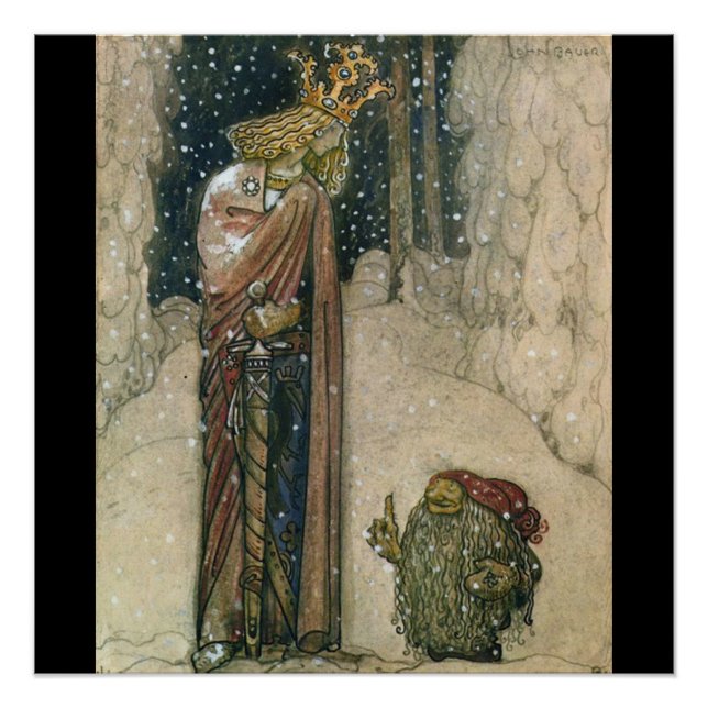 John Bauer - Princess and Troll Poster (Front)