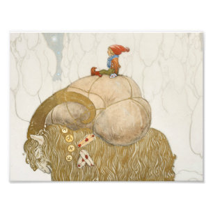 John Bauer - The Christmas Goat Photo Print