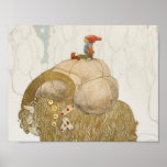 John Bauer - The Christmas Goat Poster<br><div class="desc">The Christmas Goat by John Bauer,  1912. Watercolor and pencil.</div>