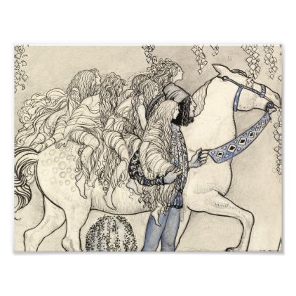 John Bauer - The Horse He Led at the Bit Photo Print