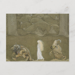 John Bauer - The Princess and the Trolls Postcard